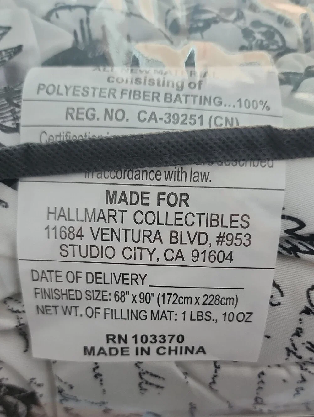 Twin/TXL Black and White Floral Comforter Set - 2 Piece